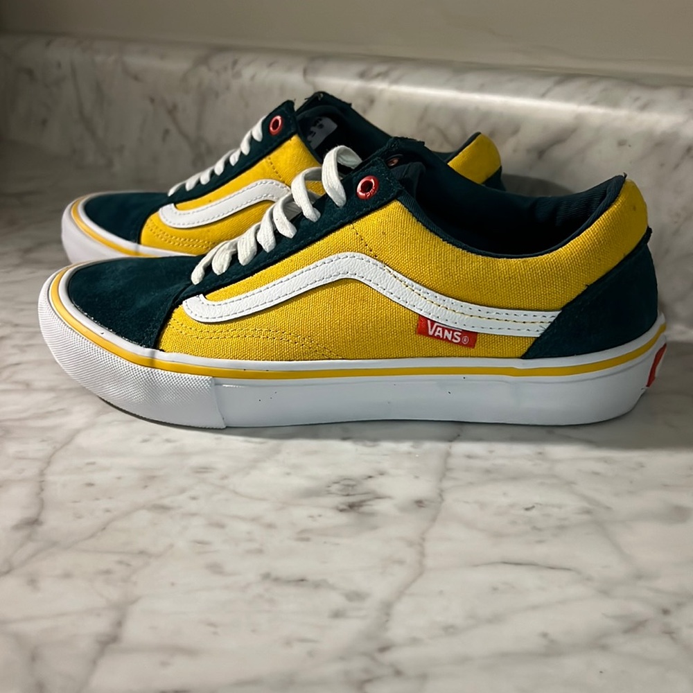 Green/Gold Vans - Size 7.5 Men’s/9 Women’s